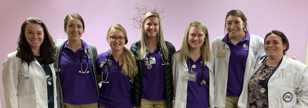 student volunteers from the nursing and physician assistant programs at JMU