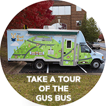 Take a tour of the Gus Bus!